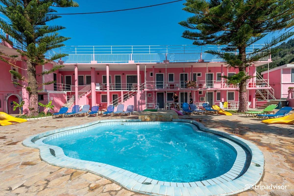 Pink Palace Beach Resort Agios Gordios  Luaran gambar